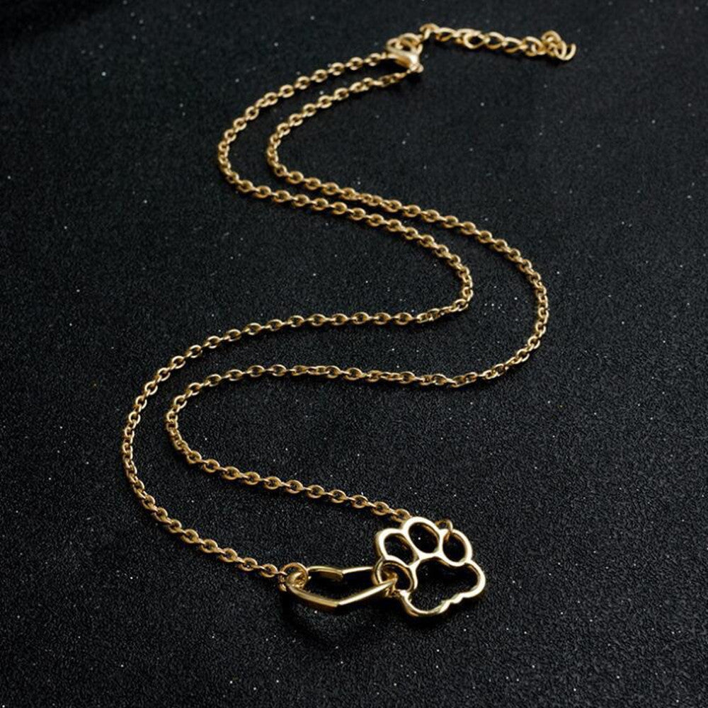 Dog Paw and Heart Necklace – A Symbol of Love for Pet Lovers