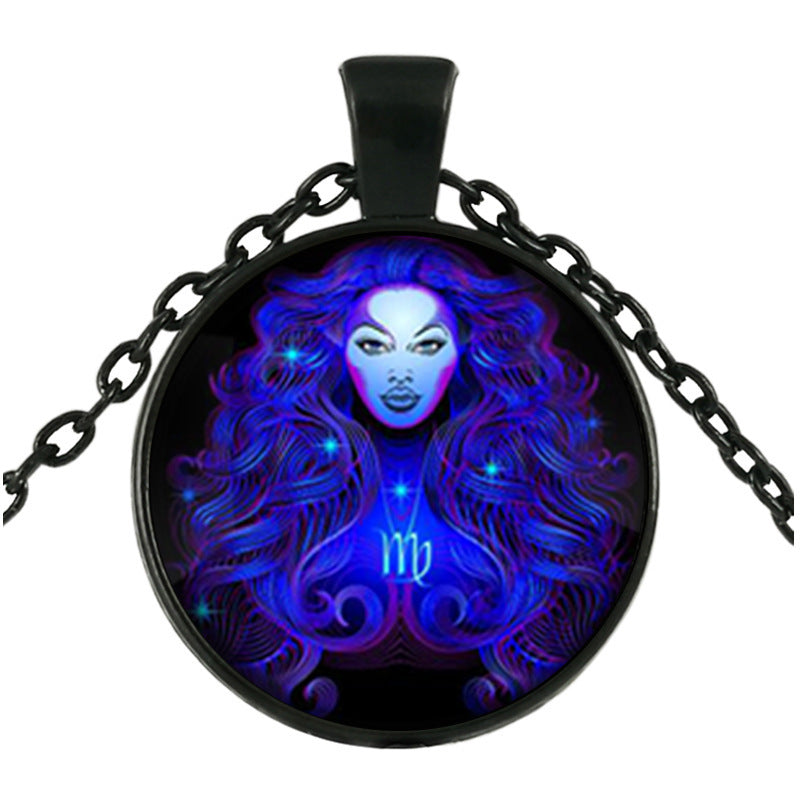 Twelve Constellation Time Gem Necklace – Celestial Elegance with a Timeless Touch