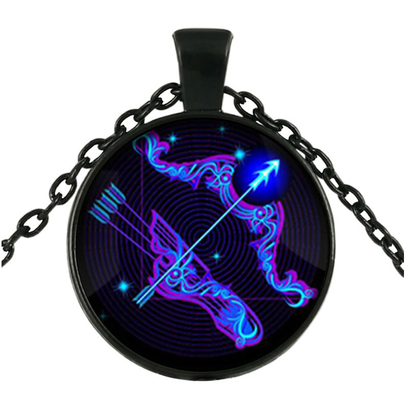 Twelve Constellation Time Gem Necklace – Celestial Elegance with a Timeless Touch