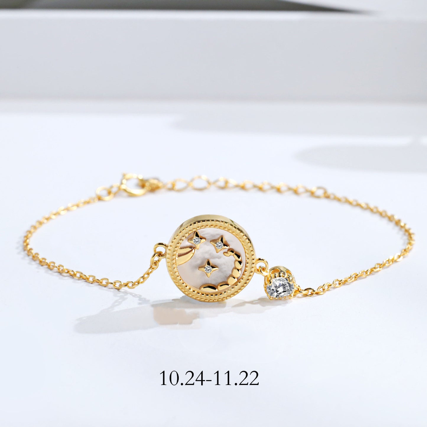 S925 Sterling Silver Twelve Constellation Bracelet – Elegant Zodiac-Inspired Jewelry