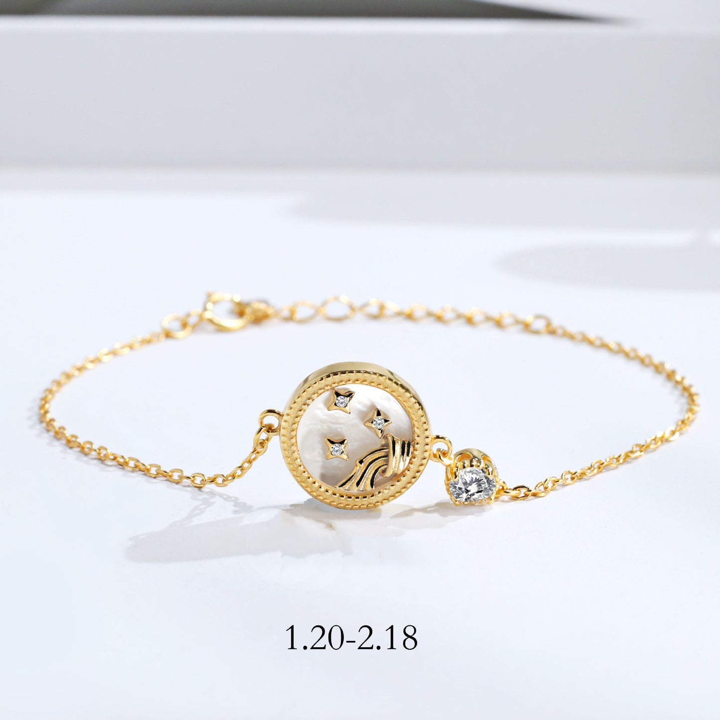 S925 Sterling Silver Twelve Constellation Bracelet – Elegant Zodiac-Inspired Jewelry