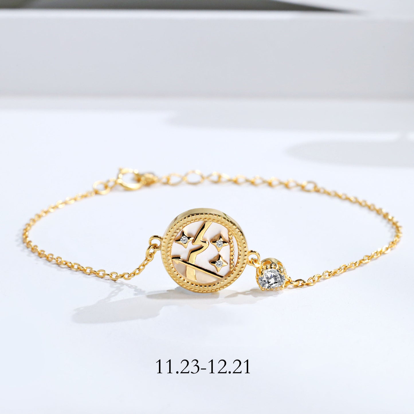 S925 Sterling Silver Twelve Constellation Bracelet – Elegant Zodiac-Inspired Jewelry