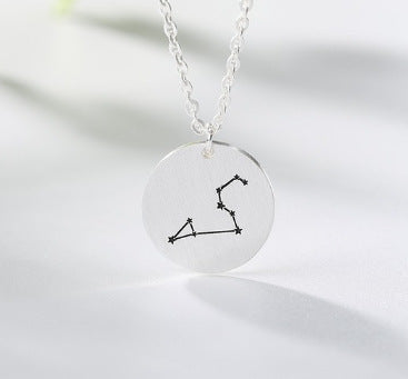 Space Star Vector Twelve Constellation Necklace – Celestial Zodiac Jewelry