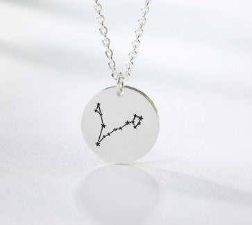 Space Star Vector Twelve Constellation Necklace – Celestial Zodiac Jewelry