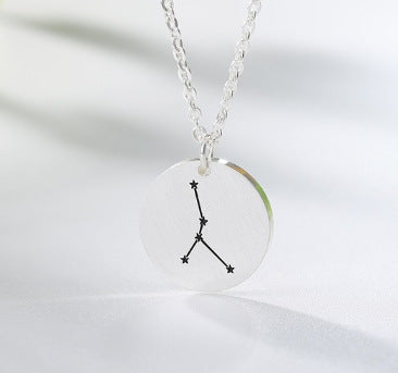 Space Star Vector Twelve Constellation Necklace – Celestial Zodiac Jewelry