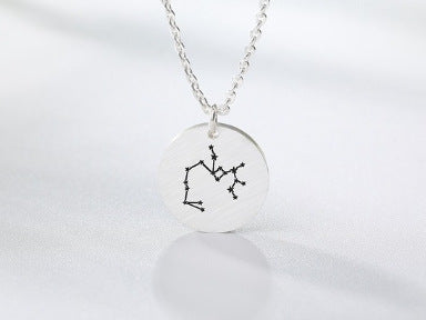 Space Star Vector Twelve Constellation Necklace – Celestial Zodiac Jewelry