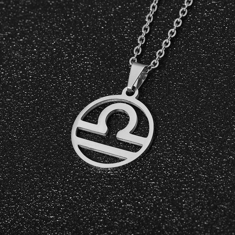 12 Constellation Stainless Steel Necklace – Astrology-Inspired Zodiac Accessories