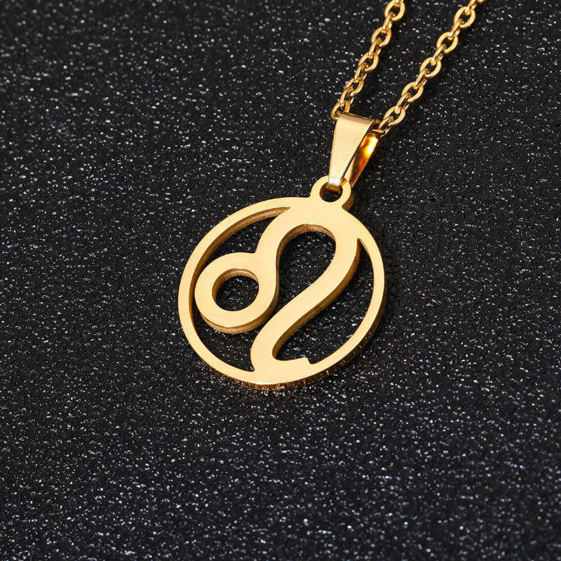 12 Constellation Stainless Steel Necklace – Astrology-Inspired Zodiac Accessories