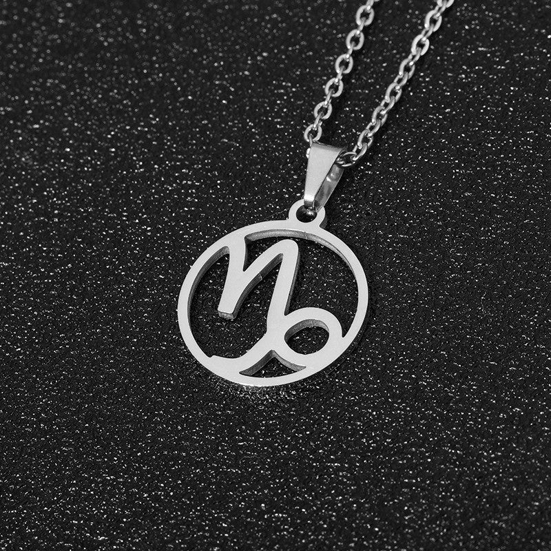 12 Constellation Stainless Steel Necklace – Astrology-Inspired Zodiac Accessories