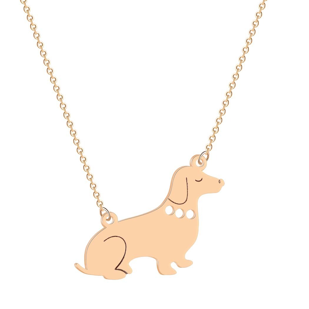 Stainless Steel Dog Pendant Necklace – Stylish and Durable Pet Lover’s Jewelry
