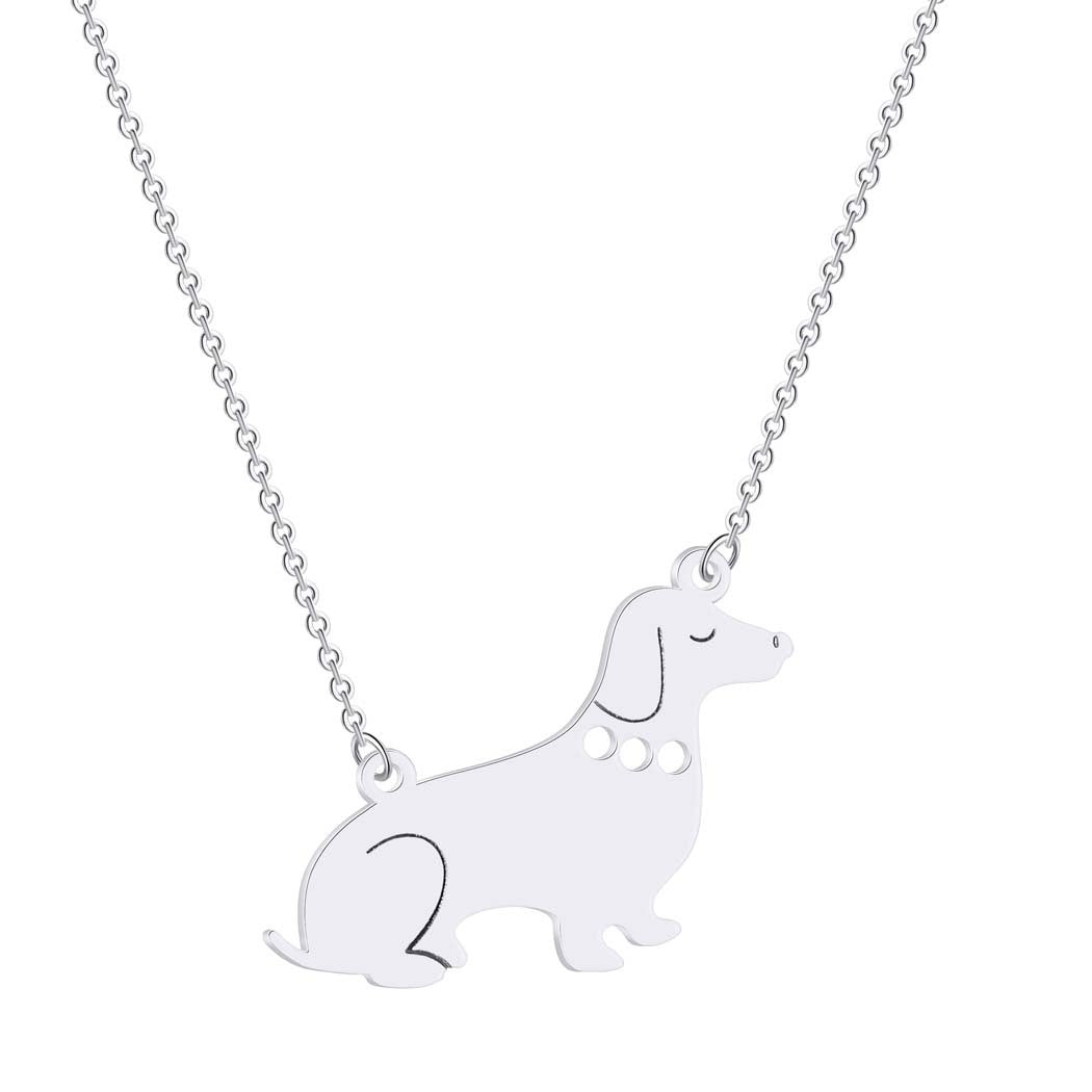 Stainless Steel Dog Pendant Necklace – Stylish and Durable Pet Lover’s Jewelry