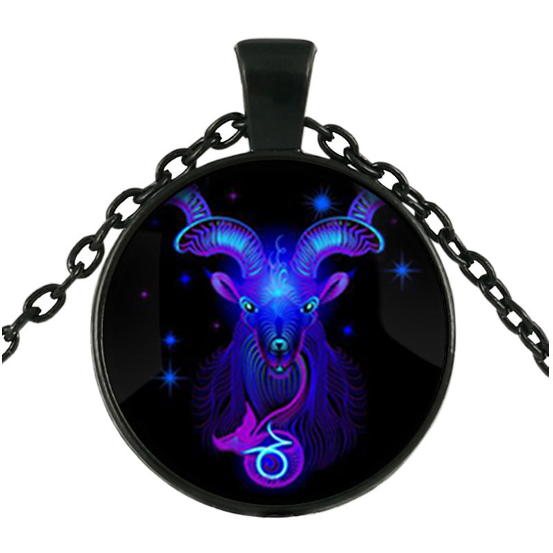 Twelve Constellation Time Gem Necklace – Celestial Elegance with a Timeless Touch