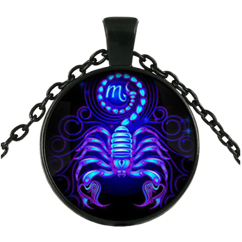 Twelve Constellation Time Gem Necklace – Celestial Elegance with a Timeless Touch