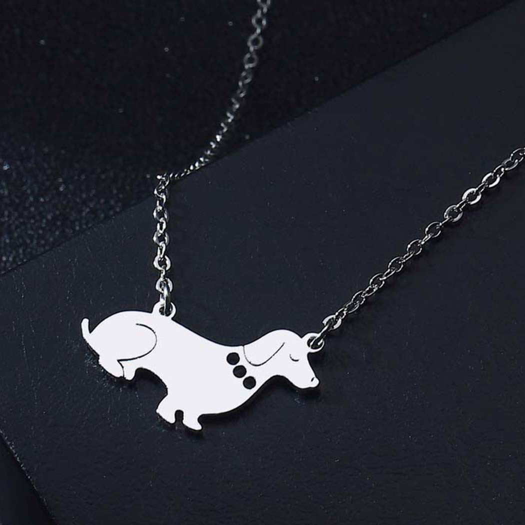 Stainless Steel Dog Pendant Necklace – Stylish and Durable Pet Lover’s Jewelry