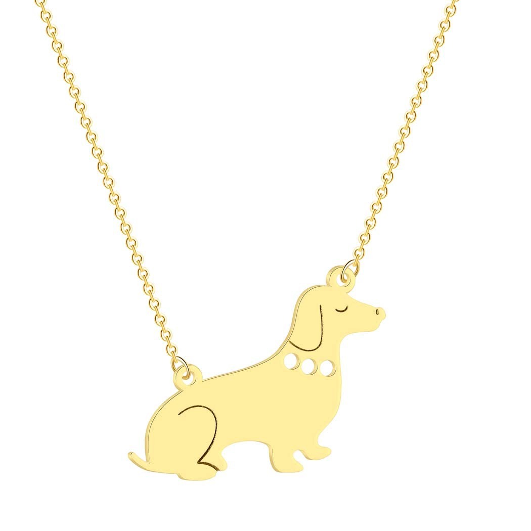 Stainless Steel Dog Pendant Necklace – Stylish and Durable Pet Lover’s Jewelry