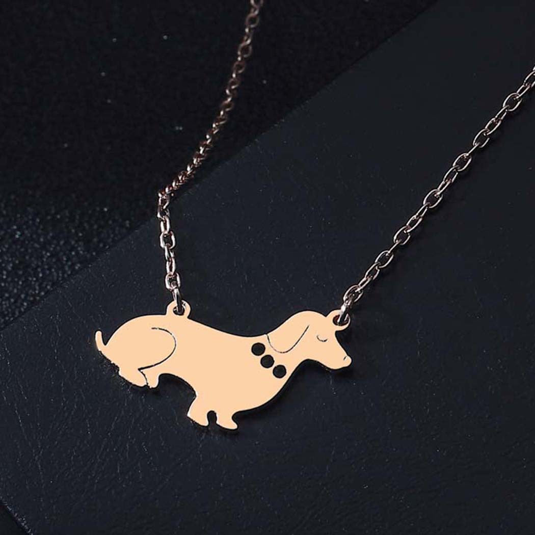 Stainless Steel Dog Pendant Necklace – Stylish and Durable Pet Lover’s Jewelry