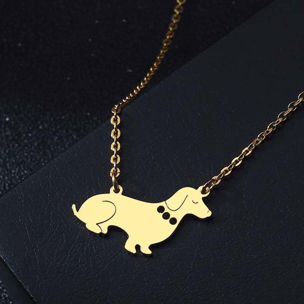 Stainless Steel Dog Pendant Necklace – Stylish and Durable Pet Lover’s Jewelry