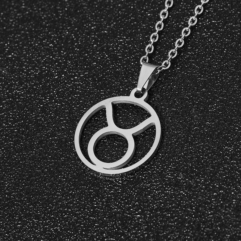 12 Constellation Stainless Steel Necklace – Astrology-Inspired Zodiac Accessories