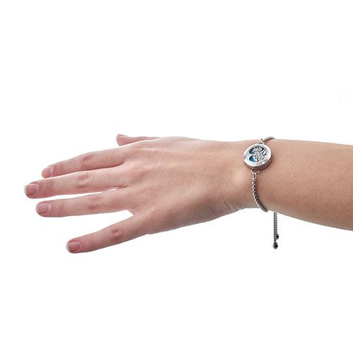 Aromatherapy Jewellery Chain and Crystal Bracelet 20mm